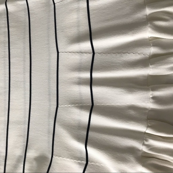 BCBGMAXAZRIA Black White Agnese Gradient Stripe Mid-length Cocktail Dress Large - Picture 8 of 14